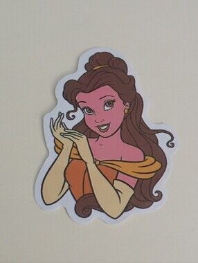 10/$10 Stickers Decal - Beauty & The Beast Belle Princess Gold Dress - Disney